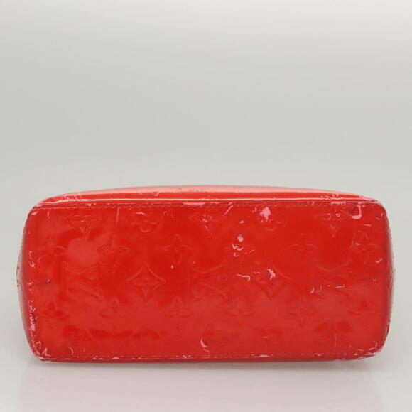 LOUIS VUITTON Monogram Vernis Reade PM Hand Bag Red Rouge M91088 - Picture 9 of 13
